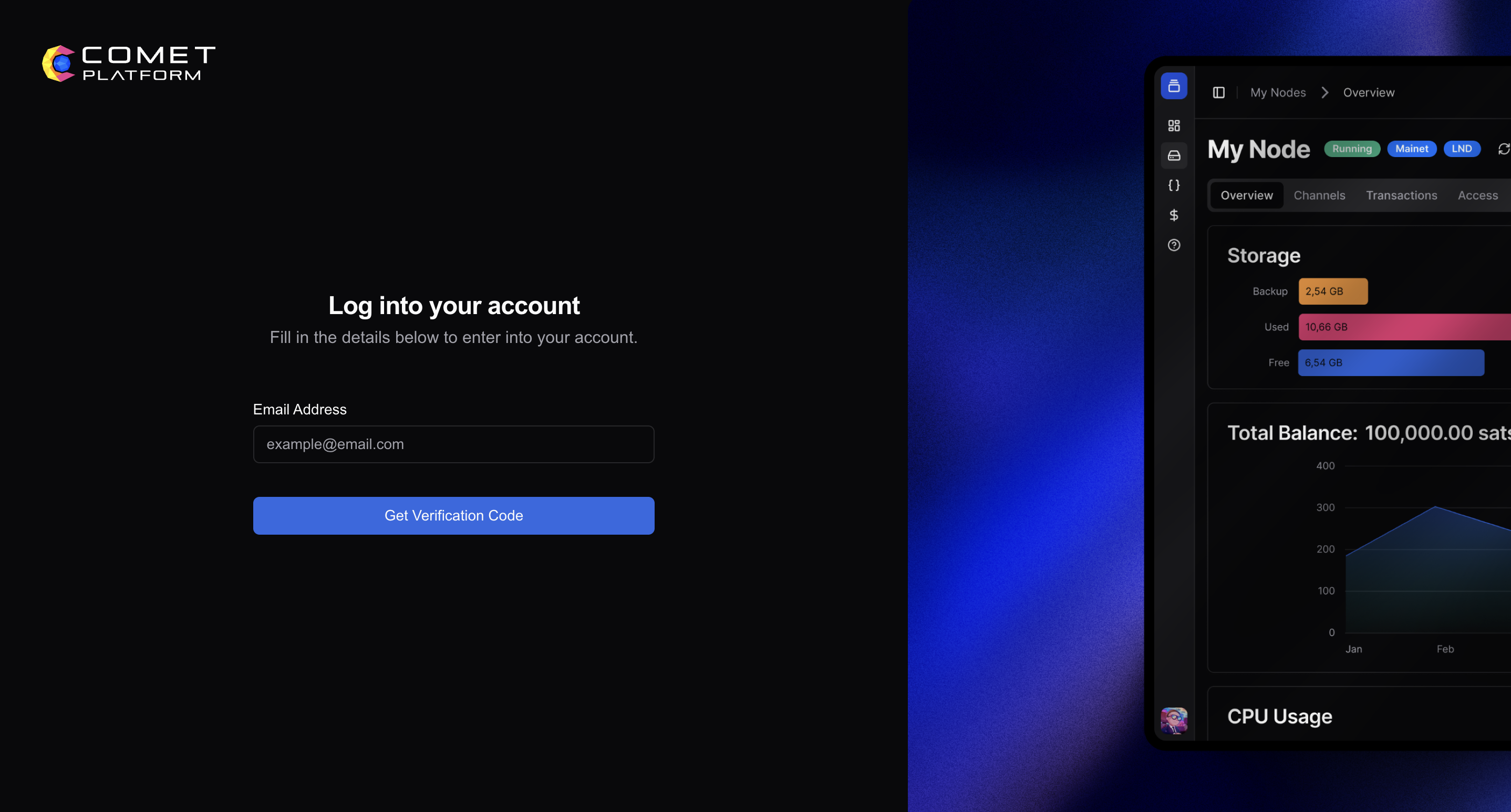 Comet Cash login Comet Cash login