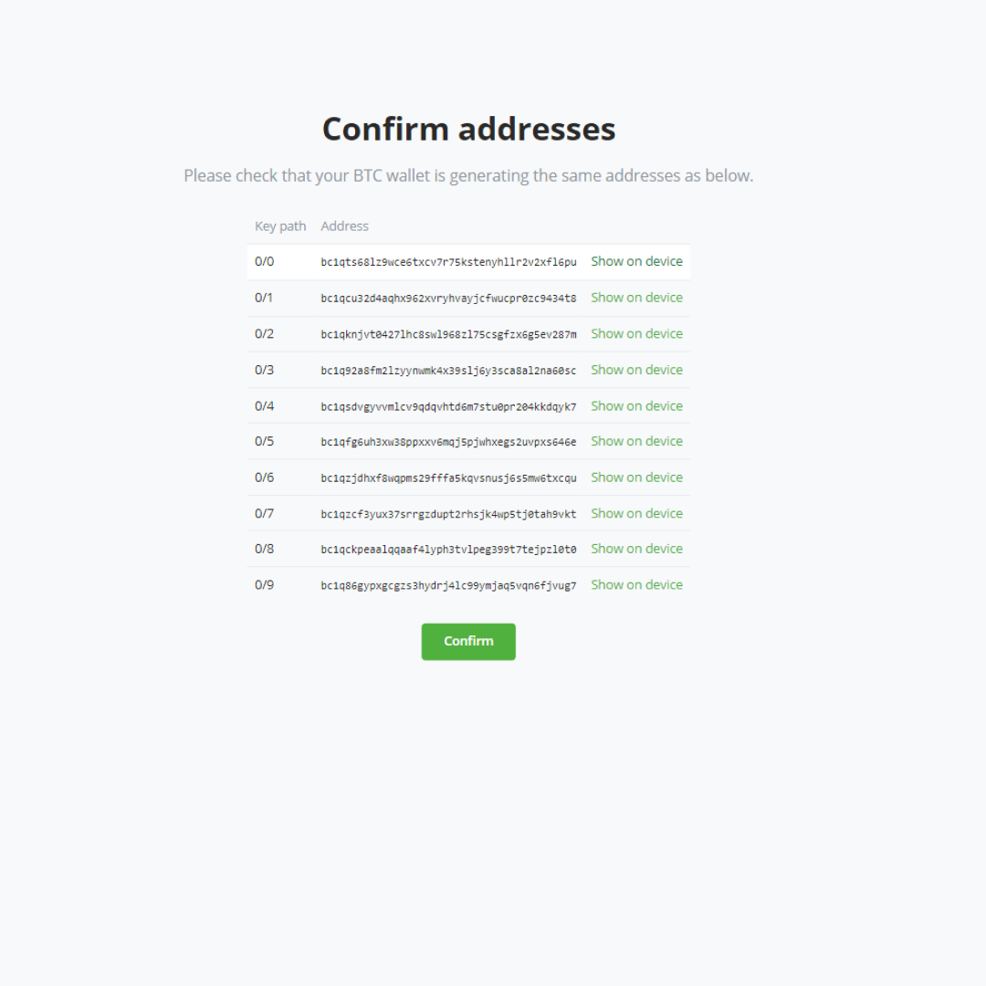 BTCPay Server Vault configuration BTCPay Server Vault configuration