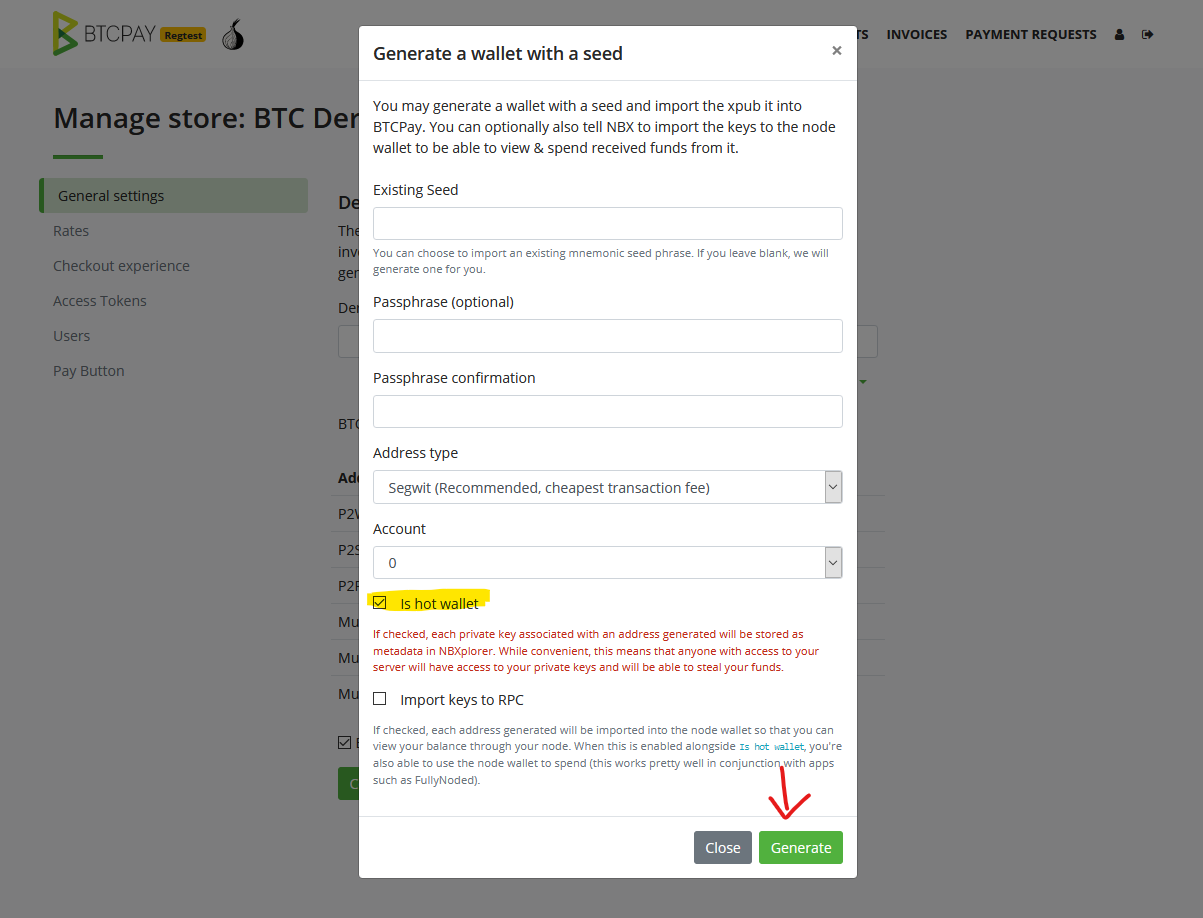 Receive PayJoin in BTCPay Server Receive PayJoin in BTCPay Server