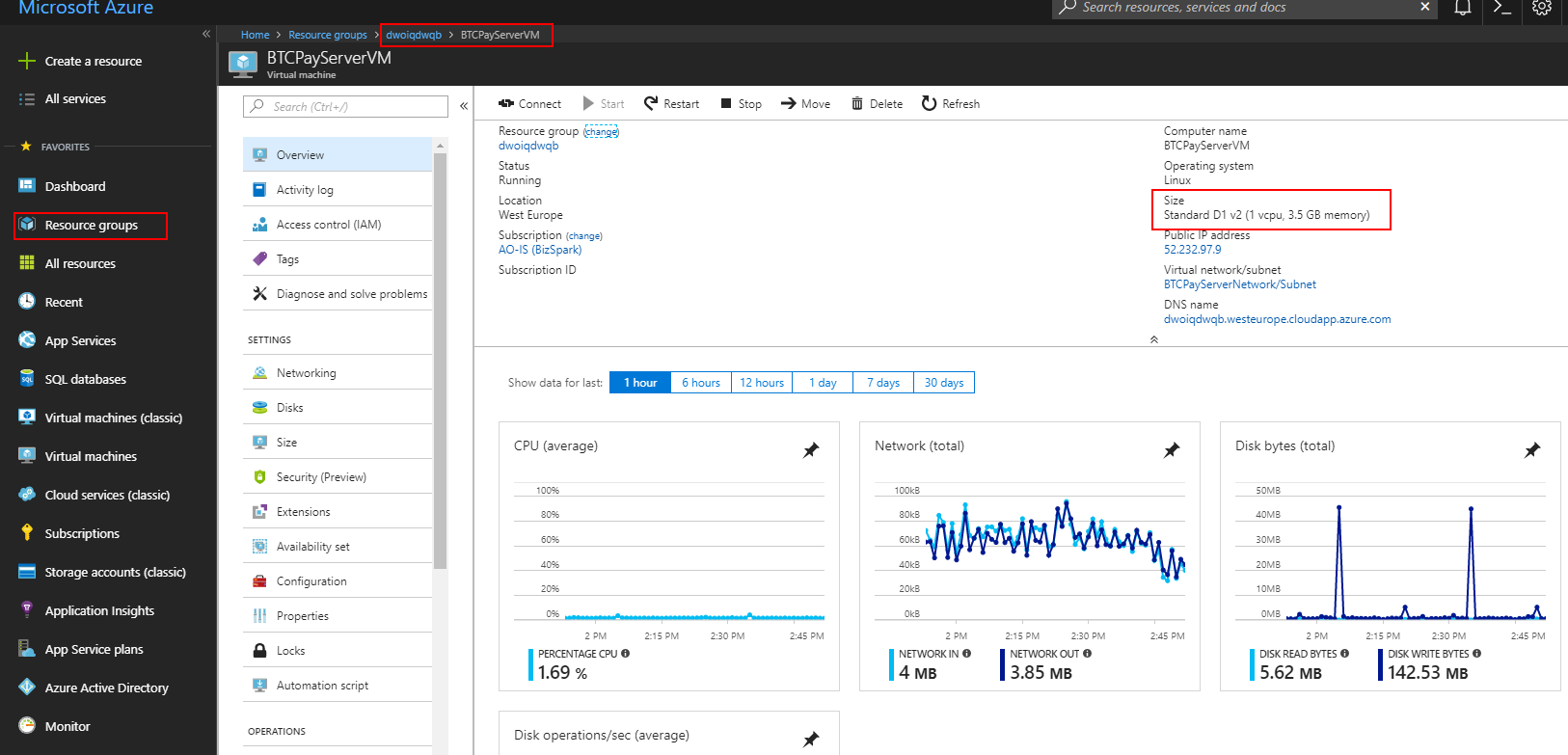 Show Microsoft Azure VM Show Microsoft Azure VM