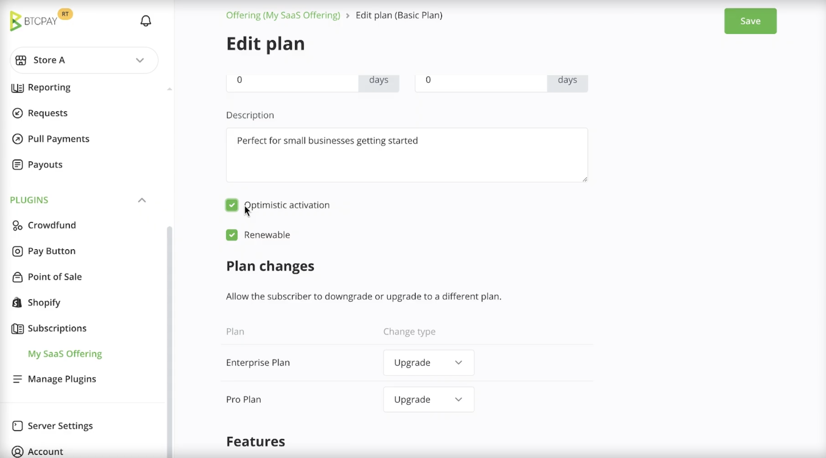 Creating a plan