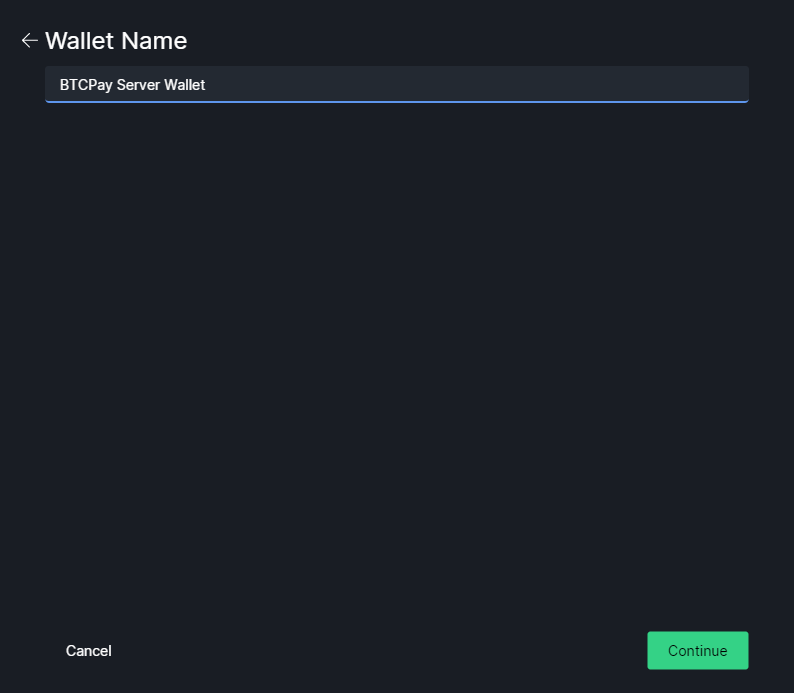 Wasabi Add Wallet Name Wasabi Add Wallet Name