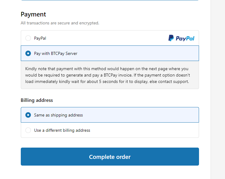 Shopify checkout show payment option