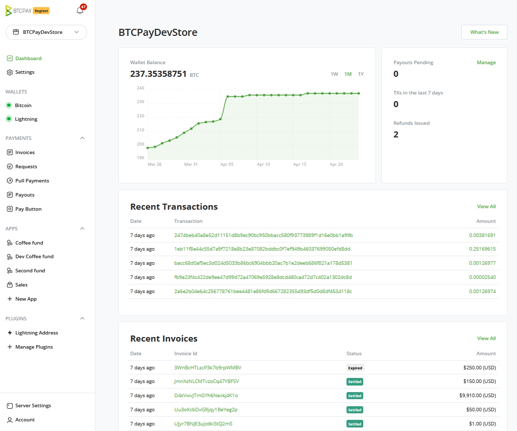 BTCPay Server Navigation BTCPay Server Navigation